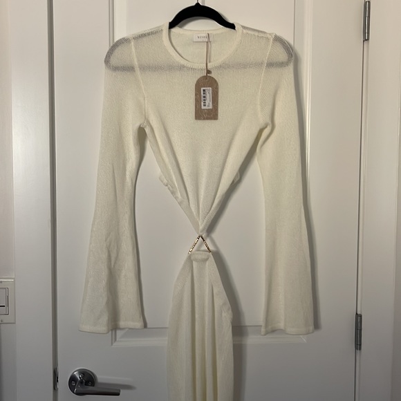 Meshki Dresses & Skirts - MESHKI ANNA WHITE KNIT DRESS